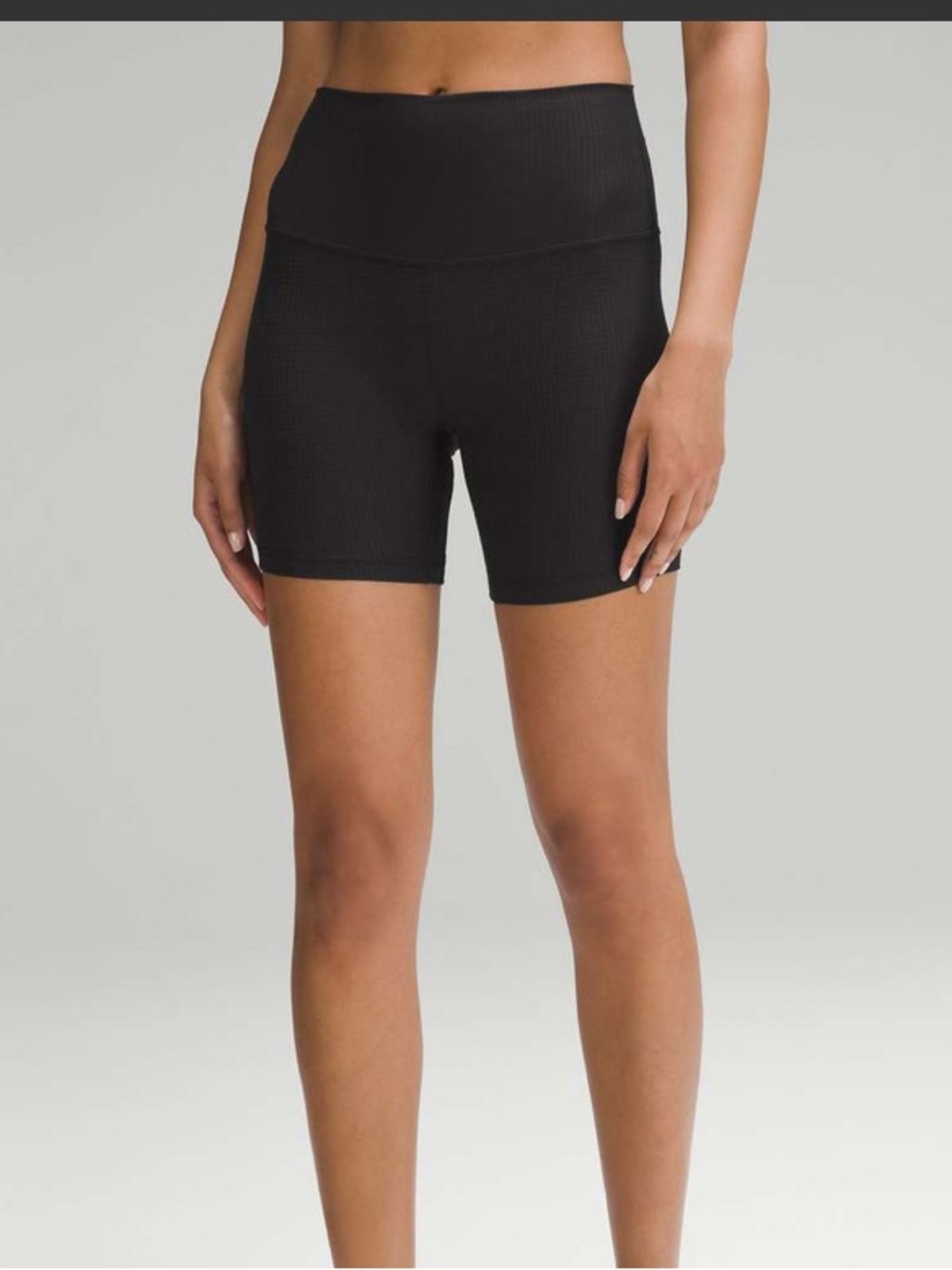 Lululemon High-Rise Yoga Short 6" *Grid Texture great condition